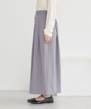 earth music&ecology 選べる丈タックスカーチョ Gray