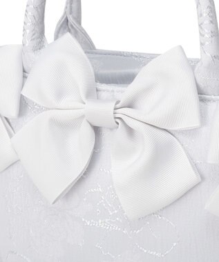 Maison de FLEUR ブルーマニアボリュームリボン２ＷａｙトートＳバッグ Light Blue