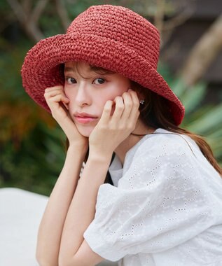 Tiaclasse ペーパーバケットハット レッド