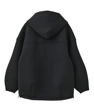 earth music&ecology 【軽量】ダンボールニットフーディーブルゾン Black