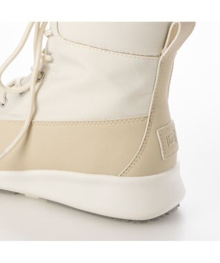 ing <ing>【レイン・スノー対応】レースアップスニーカーブーツ アイボリー