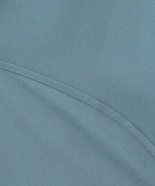 ANY L 【洗濯機可】バックプリーツシャツ ブルーグリーン