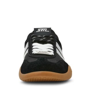 STEVE MADDEN BISCOTTI レトロコートニットスニーカー ブラックシルバー