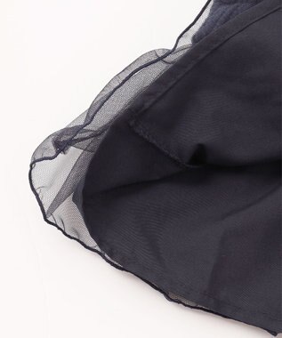 ANY KIDS 表起毛 レースアップ チュニック ネイビー