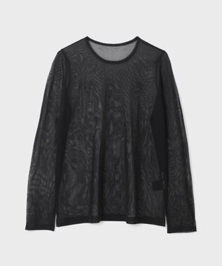 GRACE CONTINENTAL シアークルーニットトップ ブラック