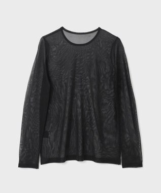 GRACE CONTINENTAL シアークルーニットトップ ブラック