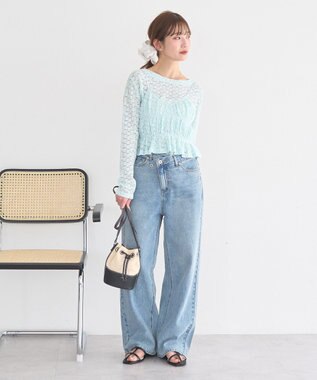 earth music&ecology SET2点カットレースプルオーバー＋ビスチェ Peppermint