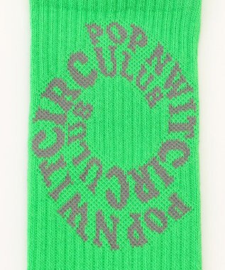 PW CIRCULUS 【MEN】【土踏まずをサポート】ＰＷサークルロゴ リブソックス ライトグリーン系