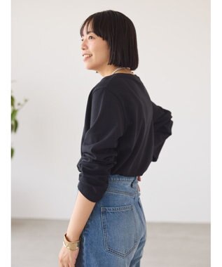 AMERICAN HOLIC クルーネックカットプルオーバー Black