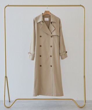 AMERICAN HOLIC 【先行予約】【花粉防止】ロングトレンチコート Beige