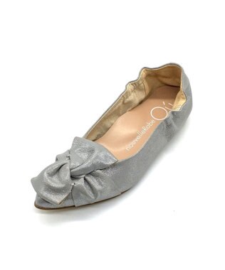 nouvelleRobe Oū 新色追加【本革・高反発】Butterfly knot ポインテッドトゥ パンプス ガンメタリック
