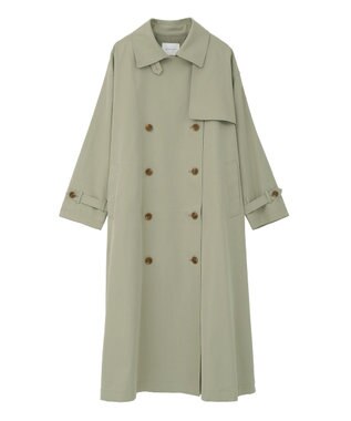 AMERICAN HOLIC 【先行予約】【花粉防止】ロングトレンチコート Ligh Khaki