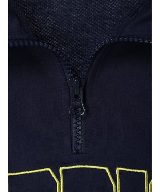 Green Parks ＥＧＯＩＳＴ　ハーフＺｉｐロゴ５分袖プルオーバー Navy