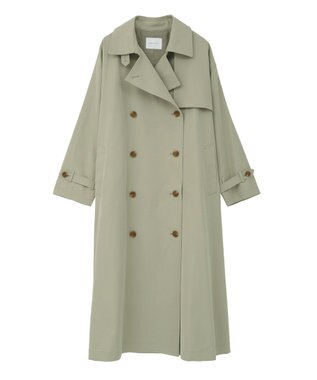 AMERICAN HOLIC 【先行予約】【花粉防止】ロングトレンチコート Ligh Khaki