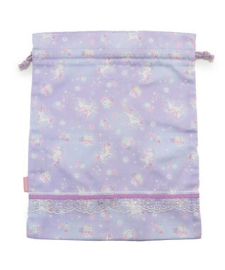 Mother garden マザーガーデン ユニコーン 巾着 《フラワー柄》  30cm×37cm フラワー柄