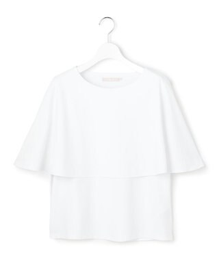 ICB 【WEB限定カラーあり】マットスキューバ ケープデザインカットソー オフホワイト