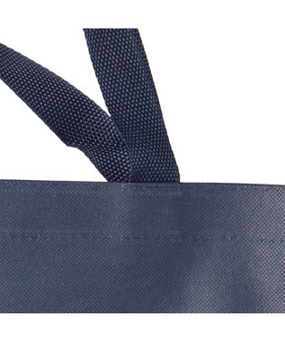 Chacott フラワー不織布バッグL ネイビー