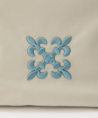 russet 【モノグラム刺繍】コーデュラナイロントートバッグ（CE-1776） L.Greige