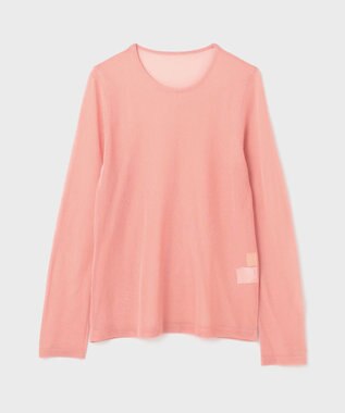 GRACE CONTINENTAL シアークルーニットトップ ピンク