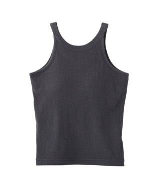 earth music&ecology アメスリテレコタンクトップ Charcoal Gray