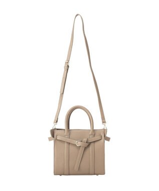 YECCA VECCA 2wayベルトデザインハンドバッグ Beige