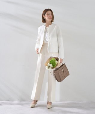 YECCA VECCA 2wayベルトデザインハンドバッグ Beige