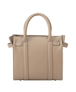 YECCA VECCA 2wayベルトデザインハンドバッグ Beige