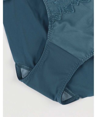 une nana cool 小さく見せるミニマイザーブラ レース ショーツ ブルーグリーン