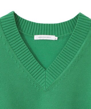 AMERICAN HOLIC Ｖネックニットプルオーバー Green