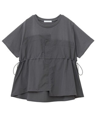 Green Parks ビスチェドッキングドロスト５分袖プルオーバー Khaki