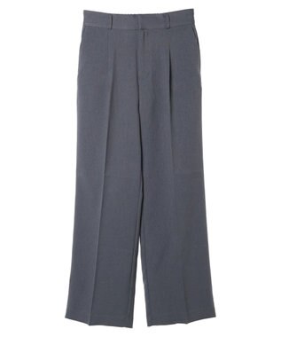 earth music&ecology ワンタックストレートパンツ Gray