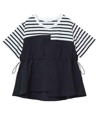 Green Parks ビスチェドッキングドロスト５分袖プルオーバー Khaki