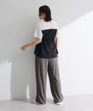 Green Parks ビスチェドッキングドロスト５分袖プルオーバー Khaki