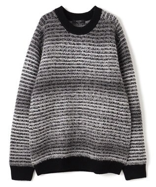 JOSEPH HOMME ヘアリーグラデーション　クルーネックニット ライトグレー系2