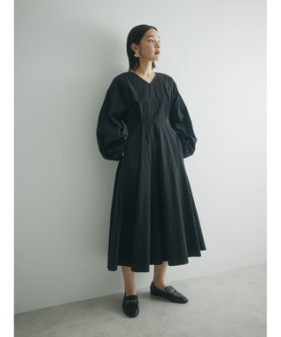 Green Parks armonia．ウエストタックワンピース Black