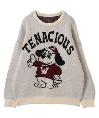 WEGO ファニーグラフィックフラッフィーニットプルオーバー 柄3