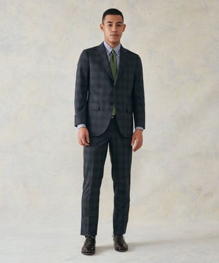 J.PRESS MEN 【ESSENTIAL CLOTHING】ミスティチェック スーツ グレー系4