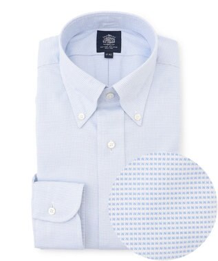 J.PRESS MEN 【PREMIUM PLEATS / 形態安定】ピンヘッド ドレスシャツ / B.D.