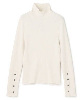 uncrave リブ ハイネックニット（uncrave STANDARD） エクリュ