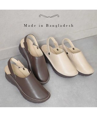 Pointer 本革2WAYサボサンダル ダークブラウン