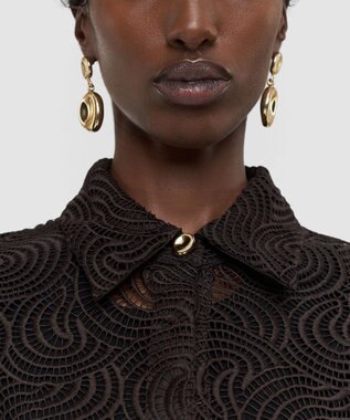 JOSEPH コードレース クロシェ　ブラウス Cocoa