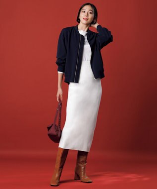 UNFILO L BEAUTY MOVE ヘビロテ ブルゾン ネイビー