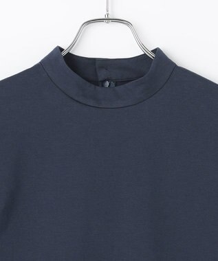 #Newans 【ANSWER for シティライフ】乾燥機対応！ハイネックフレンチスリーブカットソー ネイビー系