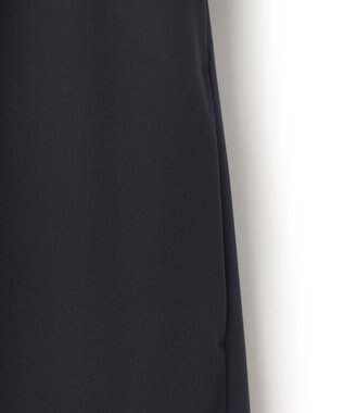 UNFILO ウールライク Vネックワンピース ネイビー