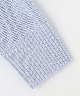 ANY SIS 【洗える】スフレアランパターン ニット ミントブルー