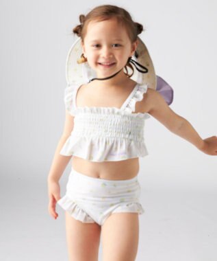 OP／FILA 【marie claire ENFANTS】シャーリングセパレート水着