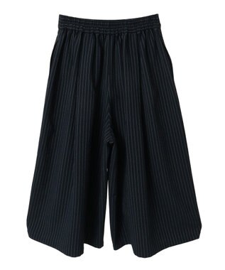 earth music&ecology 選べる丈タックスカーチョ Stripe Navy