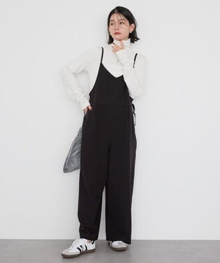 AMERICAN HOLIC イージーケアキャミサロペット Black