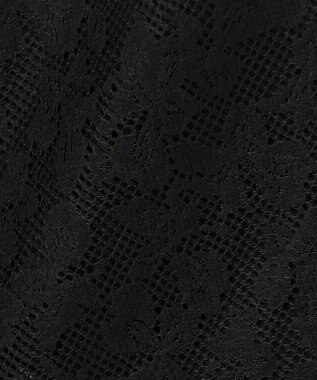 BEIGE， FLUORITE / 異素材コンビ レーススカート Black