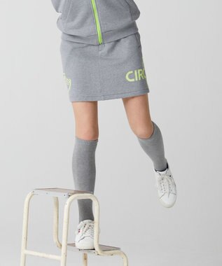 PW CIRCULUS 【WOMEN】アスレジャー 裏毛 ロゴ スカート ライトグレー系